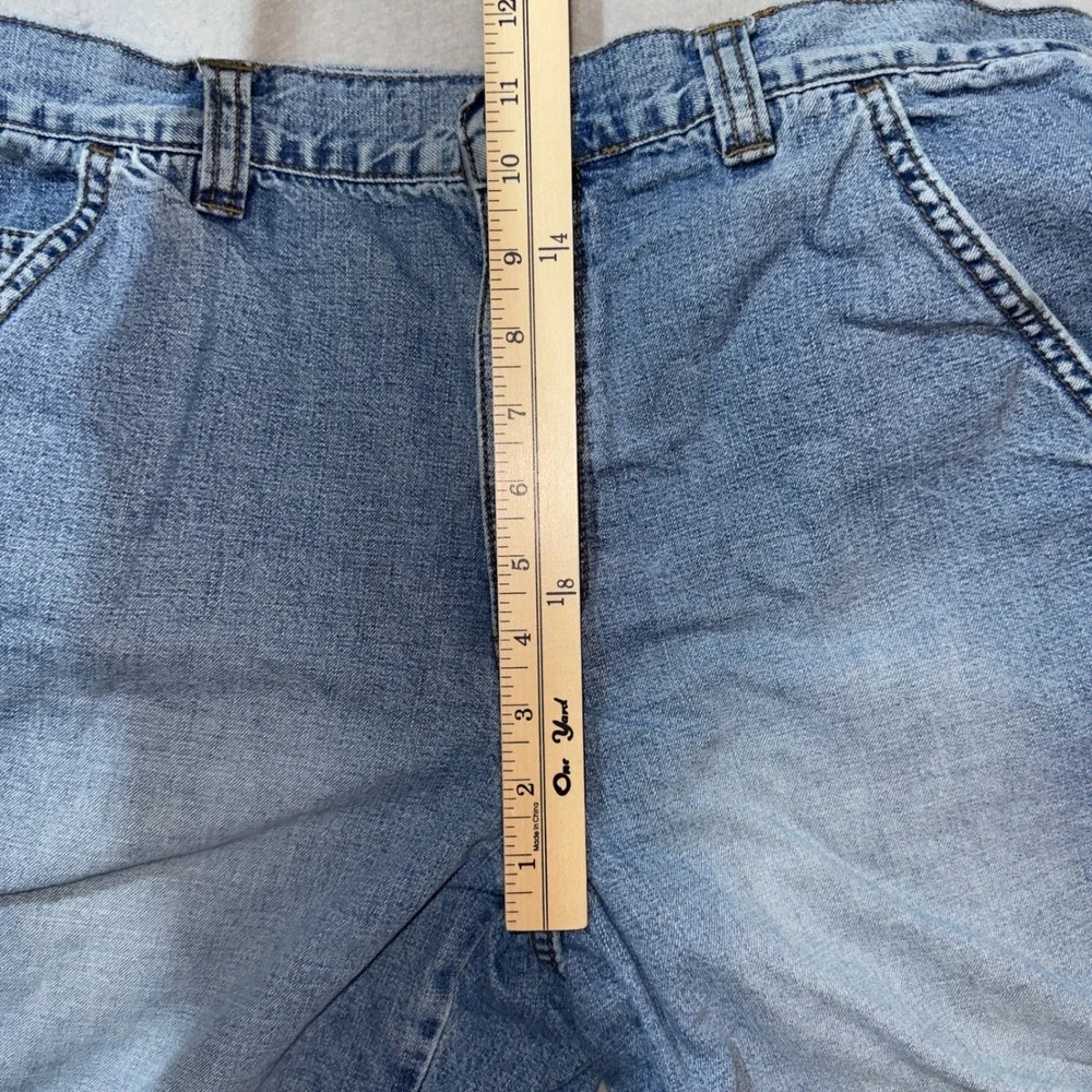 Aeropostale‎ Mens Carpenter Shorts Light Wash Blue Denim Utility Size 30 W31 L10